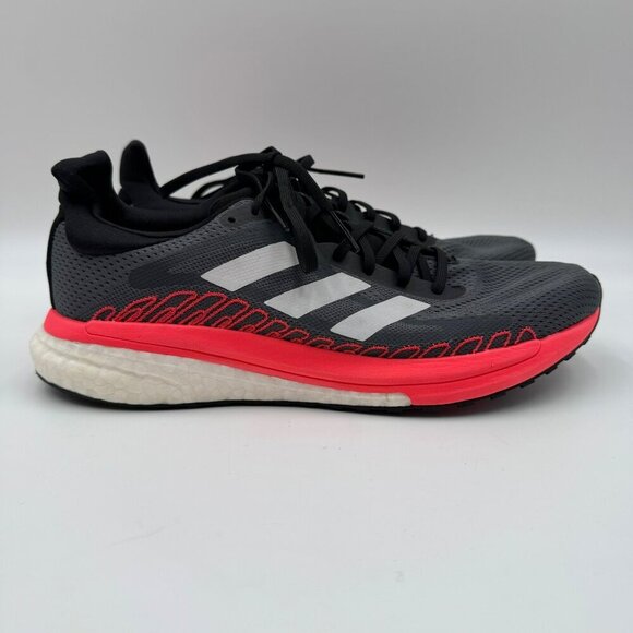 Adidas Solar Glide 3 ST Gray Signal Pink Womens Running Shoes FV7252 Size 9.5 - Picture 6 of 9